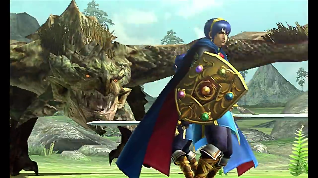 Monster Hunter XX Fire Emblem 3DS screenshot